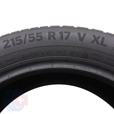 5. 2 x CONTINENTAL 215/55 R17 98V XL WinterContact TS870P Zima 2021 6,5-7,2mm