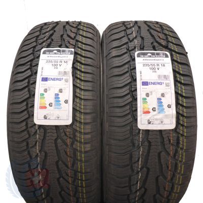 2 x UNIROYAL 235/55 R18 100V AllSeasonExpert 2 Wielosezon 2022 Jak Nowe Nieużywane 