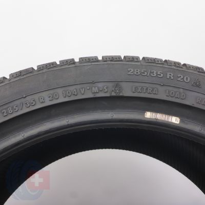 6. Opony 285/35 R20 2x CONTINENTAL 104V XL ContiWinterContact TS 830 P N0 Zimowe 2020 Nieużywane 