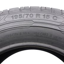 2. 1 x CONTINENTAL 195/70 R15C 104/102R ContiVanContact 200 Lato 2019 Jak Nowa