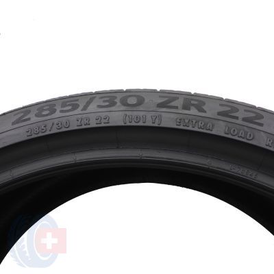 4. Opony 285/30 R22 2x CONTINENTAL 101Y XL SportContact 6 Letnie 2022 6-6,2mm
