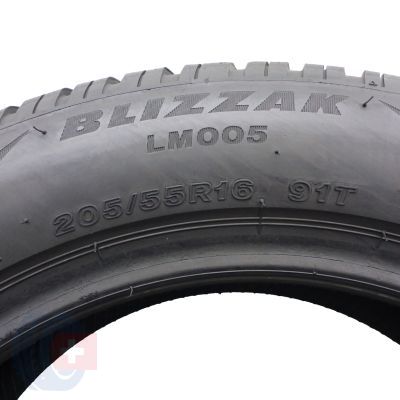 3. Opona 205/55 R16 1x BRIDGESTONE 91T Blizzak LM001 Zimowa 2019 Jak Nowa 8mm