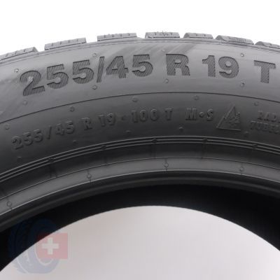 4. Opona 255/45 R19 1x CONTINENTAL 100T WinterContact TS 850 P Zimowa 2024 Jak Nowa