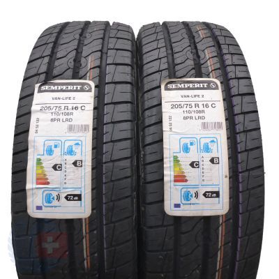 2 x SEMPERIT 205/75 R16C 110/108R Van-Life 2 Lato 2019 Jak Nowe