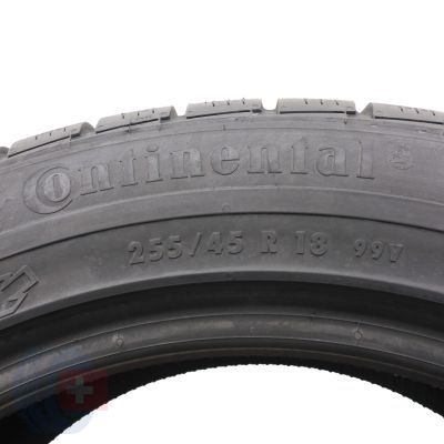 6. 4 x CONTINENTAL 255/45 R18 99V ContiWinterContact TS810S M0 Zima 2017 Jak Nowe