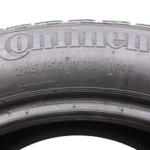 5. Opony 245/50 R18 2x CONTINENTAL 100H ContiWinterContact TS810S BMW RSC zimowe 7,8mm 2021 Jak Nowe