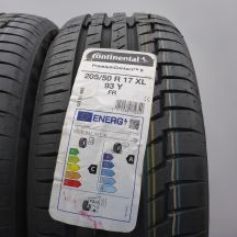 3. Opony 205/50 R17 2x CONTINENTAL 93Y XL PremiumContact 6 Letnie 2021/24 Jak Nowe