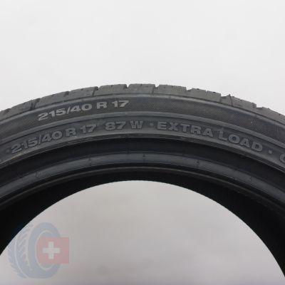 5. Opony 215/40 R17 2x CONTINENTAL 87W XL ContiPremiumContact 2 A0 Letnie 2024 Jak Nowe 