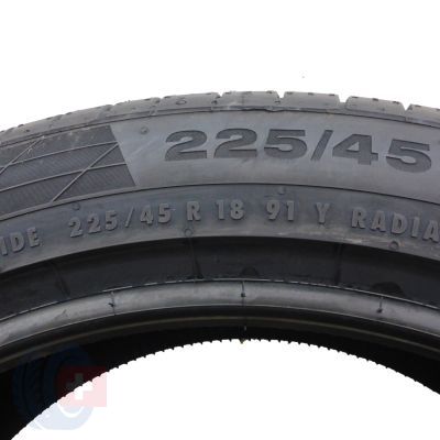 5. 2 x CONTINENTAL 225/45 R18 91Y ContiSportContact 5 Lato 2021 Jak Nowe Nieużywane