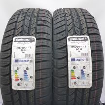 5. Opony 215/60 R17 4x CONTINENTAL 96H 4x4 WinterContact Zimowe 2021 Nieużywane 