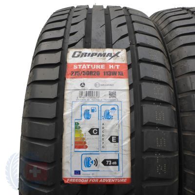 2. Opony 275/50 R20 2x GRIPMAX 113W XL Stature H/T Letnie 2016 Nieużywane 