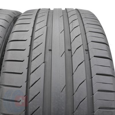 3. Opony 255/40 R20 2x CONTINENTAL 101V XL ContiSportContact 5 SEAL Letnie 2022 6.5-6.8mm