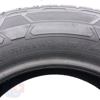 8. Opony 175/70 R14C 4x CONTINENTAL 95/93T VanContact Winter Zimowe 2022 Jak Nowe