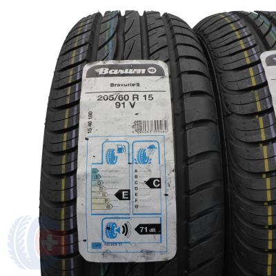 2. Opony 205/60 R15 2x BARUM 91V Bravuris 2 Letnie 2019 Jak Nowe