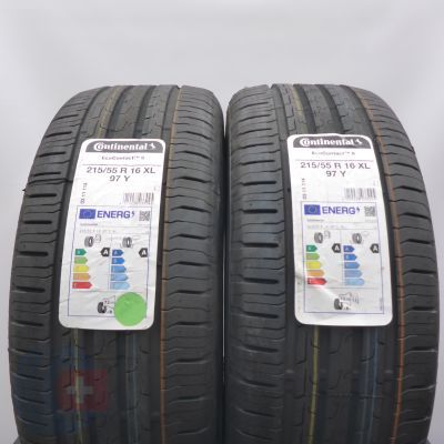 Opony 215/55 R16 2x CONTINENTAL 97Y XL EcoContact 6 Letnie 2022