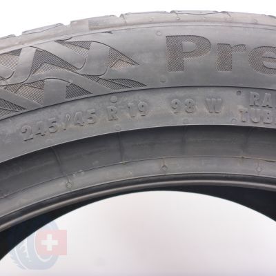 7. Opony 245/45 R19 4x CONTINENTAL 98W PremiumContact 7 Letnie 2023/24 Nieużywane 