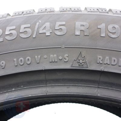 2. Opony 255/45 R19 2x CONTINENTAL 100V ContiWinterContact TS830P NO Zimowe 2019 7mm