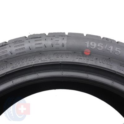 5. Opony 195/45 R16 4x CONTINENTAL 84V XL ContiEcoContact 5 Letnie 2022 Jak Nowe Nieużywane 