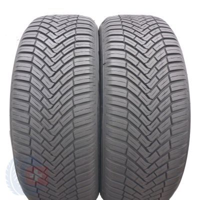 2 x CONTINENTAL 195/55 R16 91V XL AllSeasonContact Wielosezon 2019, 2020 Jak Nowe 7mm