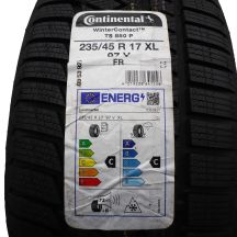 2. 4 x CONTINENTAL 235/45 R17 97V XL WinterContact TS850P Zima 2022 Jak Nowe