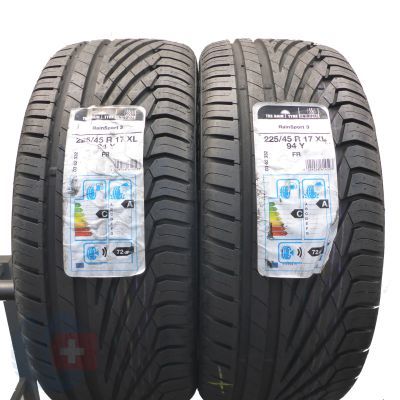 3. Opony 225/45 R17 4x UNIROYAL 94Y XL Rain Sport 3 Letnie 2019 JAK NOWE