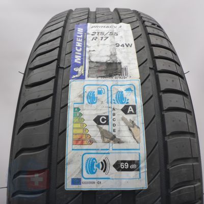 Opona 215/55 R17 1x MICHELIN 94W Primacy4 Letnia 2021 Jak Nowa Nieużywana