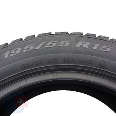 7. Opony 195/55 R15 2x PIRELLI 85H Cinturato Winter Zimowe 2016 Nieużywane 