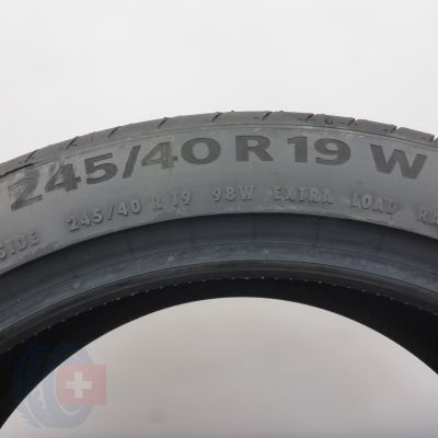 5. Opony 245/40 R19 4x CONTINENTAL 98W XL Seal PremiumContact6 Letnie 2024 Nieużywane