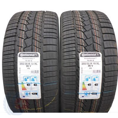 3. 4 x CONTINENTAL 255/35 R19 96V XL WinterContact TS860S Zima 2020 Jak Nowe