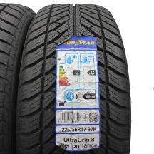 4. Opony 225/55 R17 2x GOODYEAR 97H BMW UltraGrip 8 Performance Zimowe 2015, 2016 Nieużywane