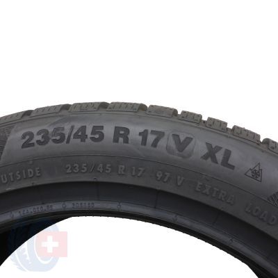 6. 4 x CONTINENTAL 235/45 R17 91V XL WinterContact TS850P Zima 2021 Jak Nowe