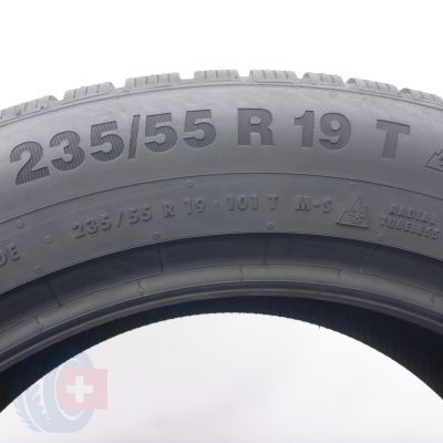 4. Opona 235/55 R19 1x CONTINENTAL 101T WinterContact TS 850 P SEAL Zimowa 2022  Jak Nowa