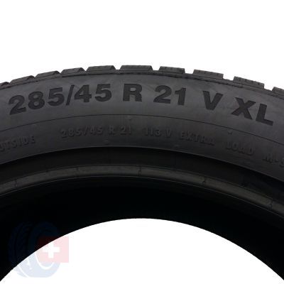 3. 1 x CONTINENTAL 285/45 R21 113V XL WinterContact TS850P AO SUV Zima 8,8mm 2022 Jak Nowa