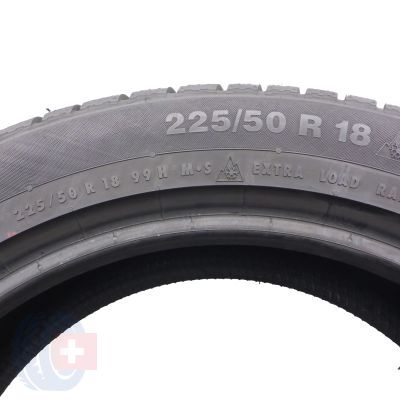 2. Opona 225/50 R18 1x CONTINENTAL 99H XL AO ContiWinterContact TS830P Zimowa 2022 7mm