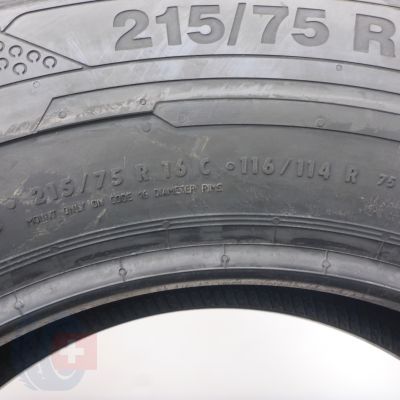 6. Opony 215/75 R16C 4x CONTINENTAL 116/114R ContiVanContact 100 Letnie 2021 Nieużywane