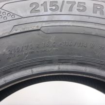 6. Opony 215/75 R16C 4x CONTINENTAL 116/114R ContiVanContact 100 Letnie 2021 Nieużywane