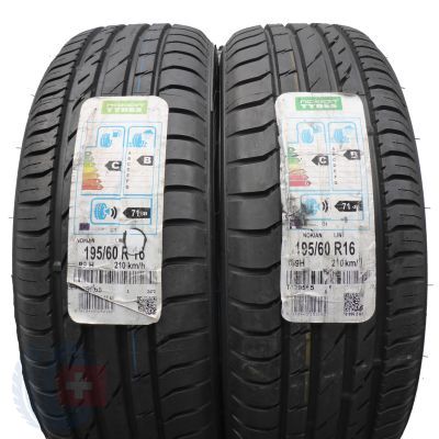 Opony 195/60 R16 2x NOKIAN 89H Line Letnie 2015/2016 Nieużywane 