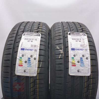 3. Opony 205/50 R16 4x CONTINENTAL 87W  PremiumContact 6 2019/22 Letnie  3. Opony 205/50 R16 4x CONTINENTAL 87W  PremiumContact 6 2019/22 Letnie