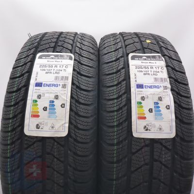4. Opony 225/55 R17C 4x UNIROYAL 109/107T SnowMax 3 Zimowe 2022 Nieużywane 