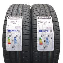Opony 185/70 R14 2x CONTINENTAL 88H ContiPremiumContact 5 Letnie 2022 Jak Nowe
