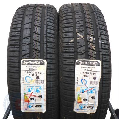 4. 4 x CONTINENTAL 215/70 R16 100H CrossContact LX Sport Lato M+S 2018 Jak Nowe NIEUŻYWANE