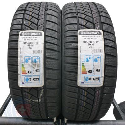 3. Opony 205/50 R17 4x CONTINENTAL 89H ContiWinterContact TS830P BMW RUNFLAT Zimowe 2017 Jak Nowe Nieużywane 