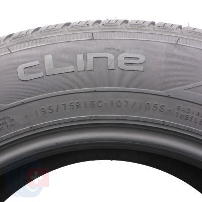 5. Opony 195/75 R16C 2x NOKIAN 107/105S cLine Cargo Letnie 2017 Jak Nowe Nieużywane 