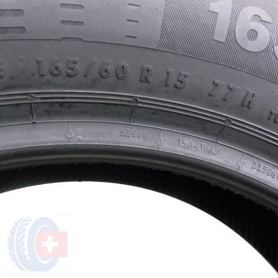 5. 4 x CONTINENTAL 165/60 R15 77H ContiEcoContact 5 Lato DOT17 6,5-6,8mm