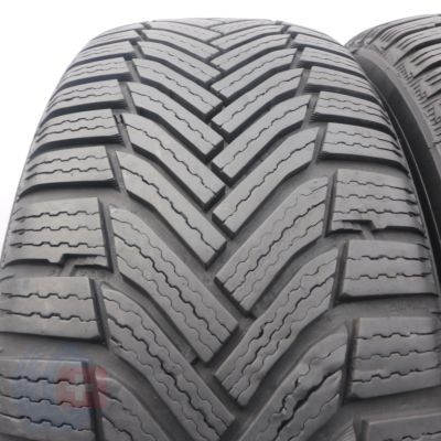 3. Opony 215/55 R17 2x MICHELIN 94H Alpin6 Zimowe 2022 Jak Nowe 7,5mm