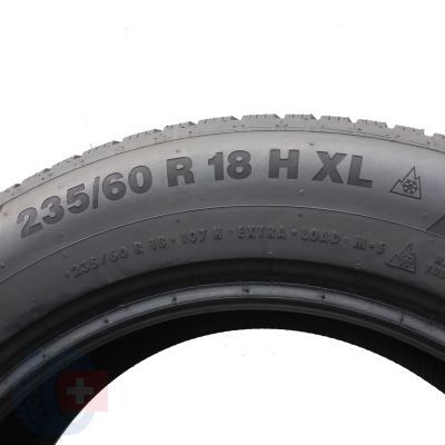 4. 2 x CONTINENTAL 235/60 R18 107H XL WinterContact TS850P SUV Zima 2019 5,5-6mm