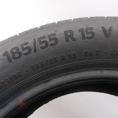 6. Opony 185/55 R15 2x CONTINENTAL 86V XL EcoContact 6 Letnie 2024 Jak Nowe