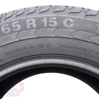 5. 2 x CONTINENTAL 215/65 R15C 104/102T Vanco 2 Lato 2019 8,3mm Jak Nowe