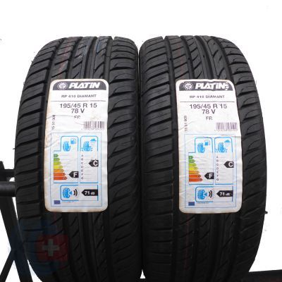 3. 4 x PLATIN 195/45 R15 78V RP410 Diamant Lato 2016 Nieużywane