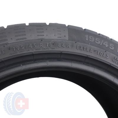 3. 2 x CONTINENTAL 195/45 R16 84H XL ContiEcoContact 5 Lato 2017 5mm